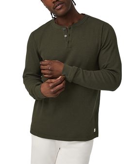 Vuori Vuori Waffle Cotton Blend Henley Shirt