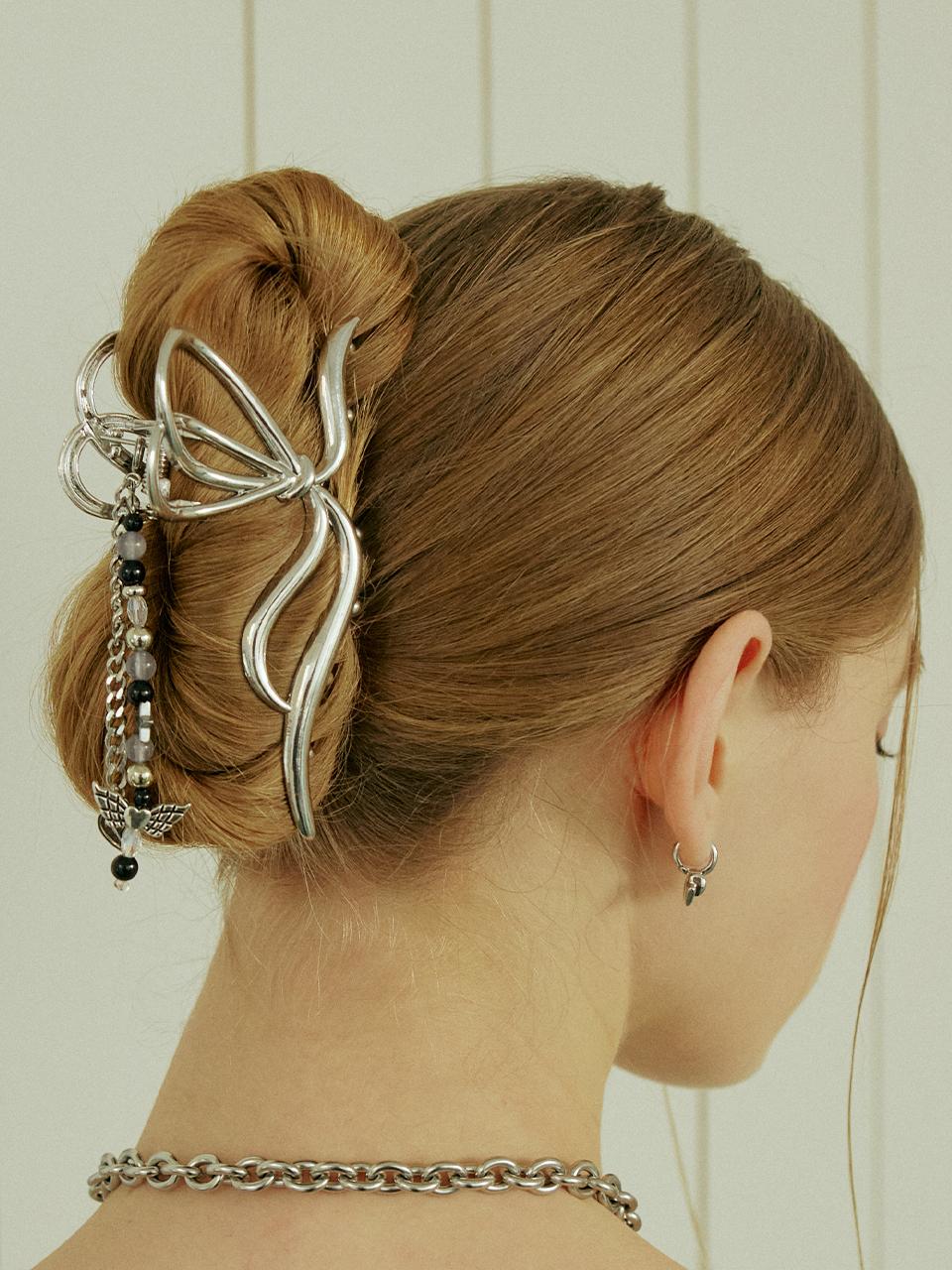 VVV Butterfly Beaded Metal Hair Clip