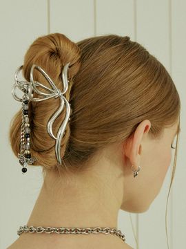 VVV Butterfly Beaded Metal Hair Clip