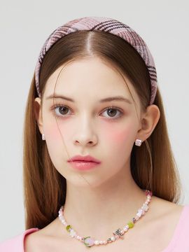 VVV High Teen Volume Check Hair Band [Pink]