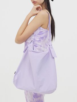 VVV Knotted Nylon Tote Bag [Purple]