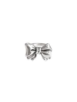 VVV Large Ribbon Ring_ Silver