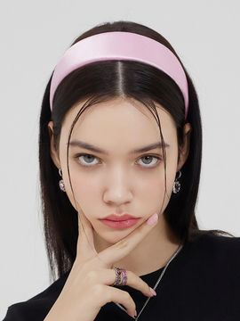 VVV Satin Volume Hairband [Baby Pink]