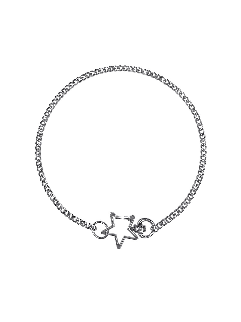 VVV Star Ring Surgical Choker_ Silver