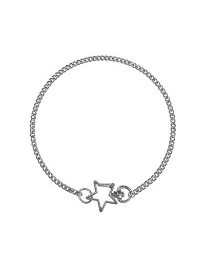 VVV Star Ring Surgical Choker_ Silver