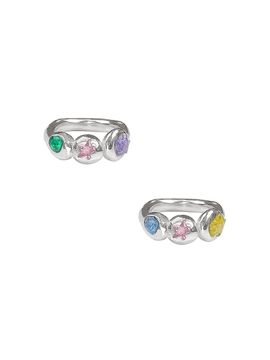 VVV Triple Cubic Ring_ 2 Colors