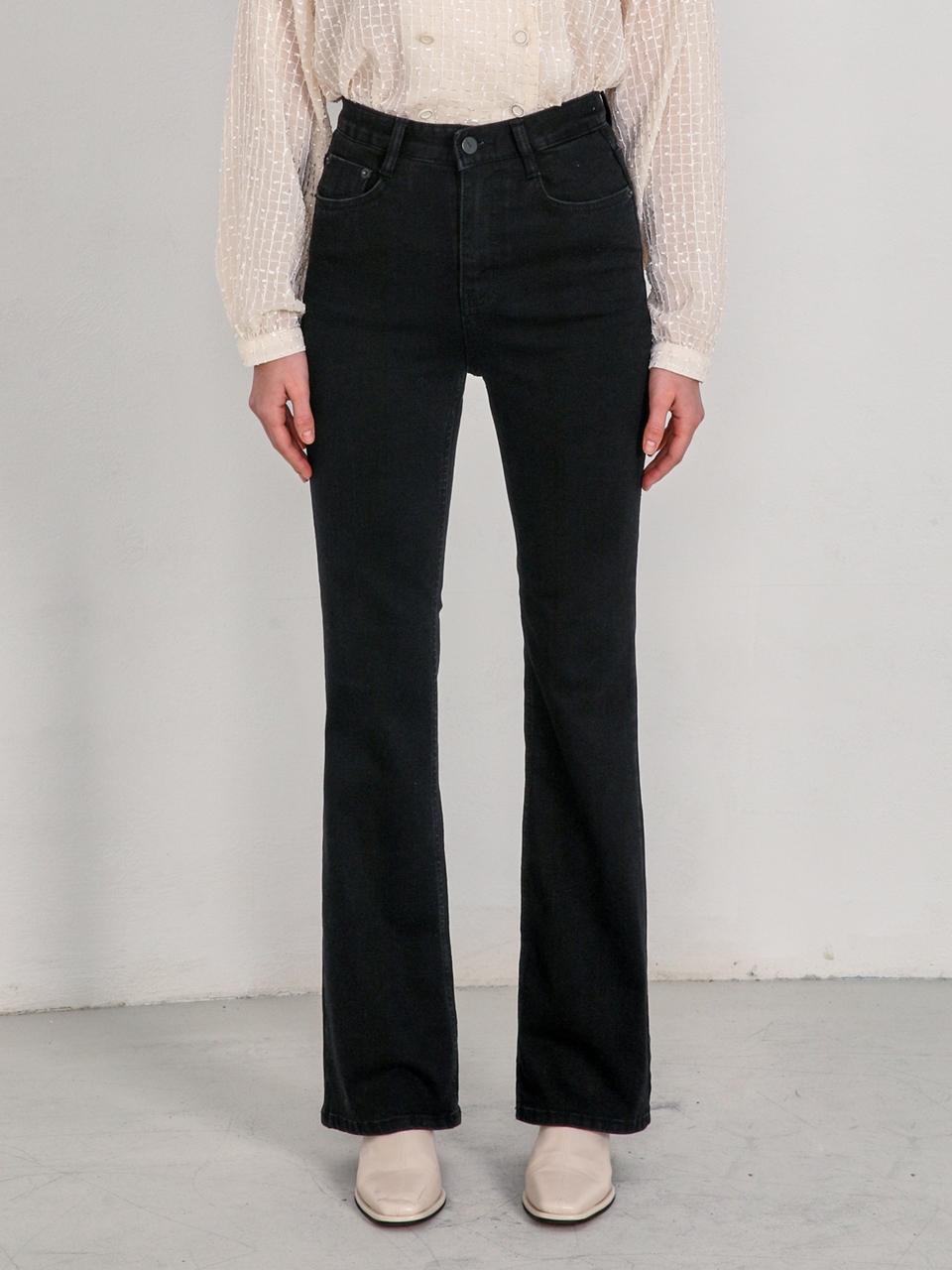 WAAR Long Semi Boots Cut Denim Pants - (2COLORS) [-6cm Short Version Added]