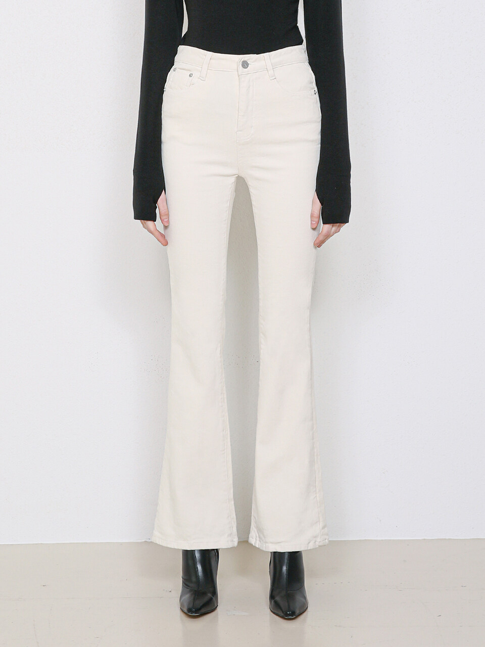 WAAR [Napping] W92 Long Boots Cut Cotton Pants