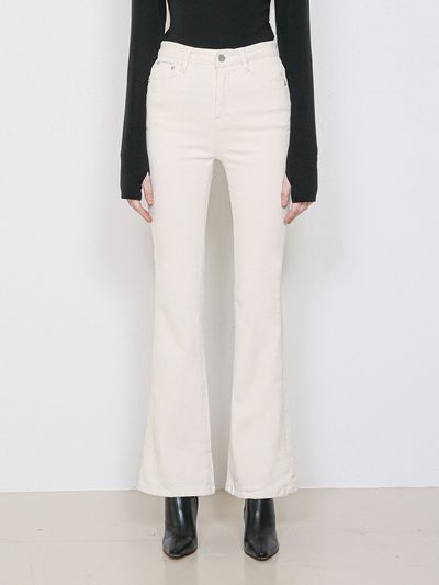 WAAR [Napping] W92 Long Boots Cut Cotton Pants