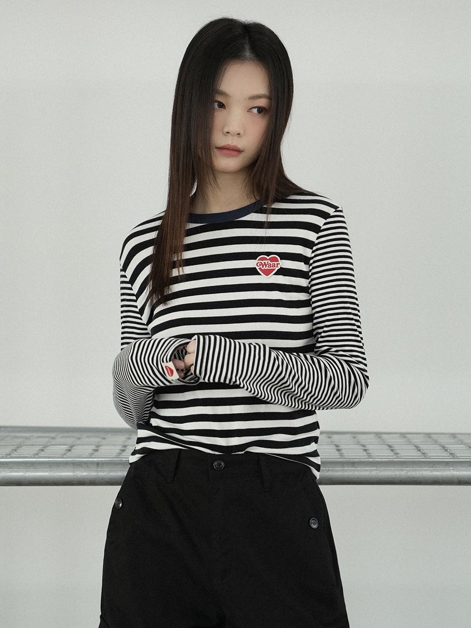 WAAR Stripe Combi T-Shirt (WT-16) [2COLORS]