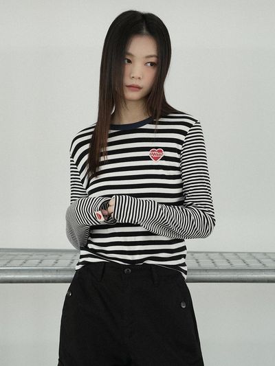 WAAR Stripe Combi T-Shirt (WT-16) [2COLORS]