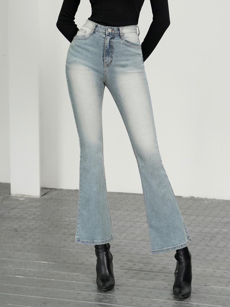 WAAR W1038 Sand Boots Cut Pants - LIGHT BLUE