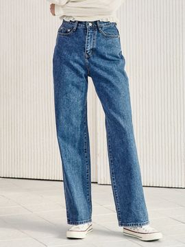 WAAR W50 Wide Denim Pants _ Deep Blue