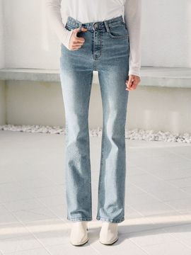 WAAR W52 Long Semi Boot Cut Denim Pants _ Light Blue