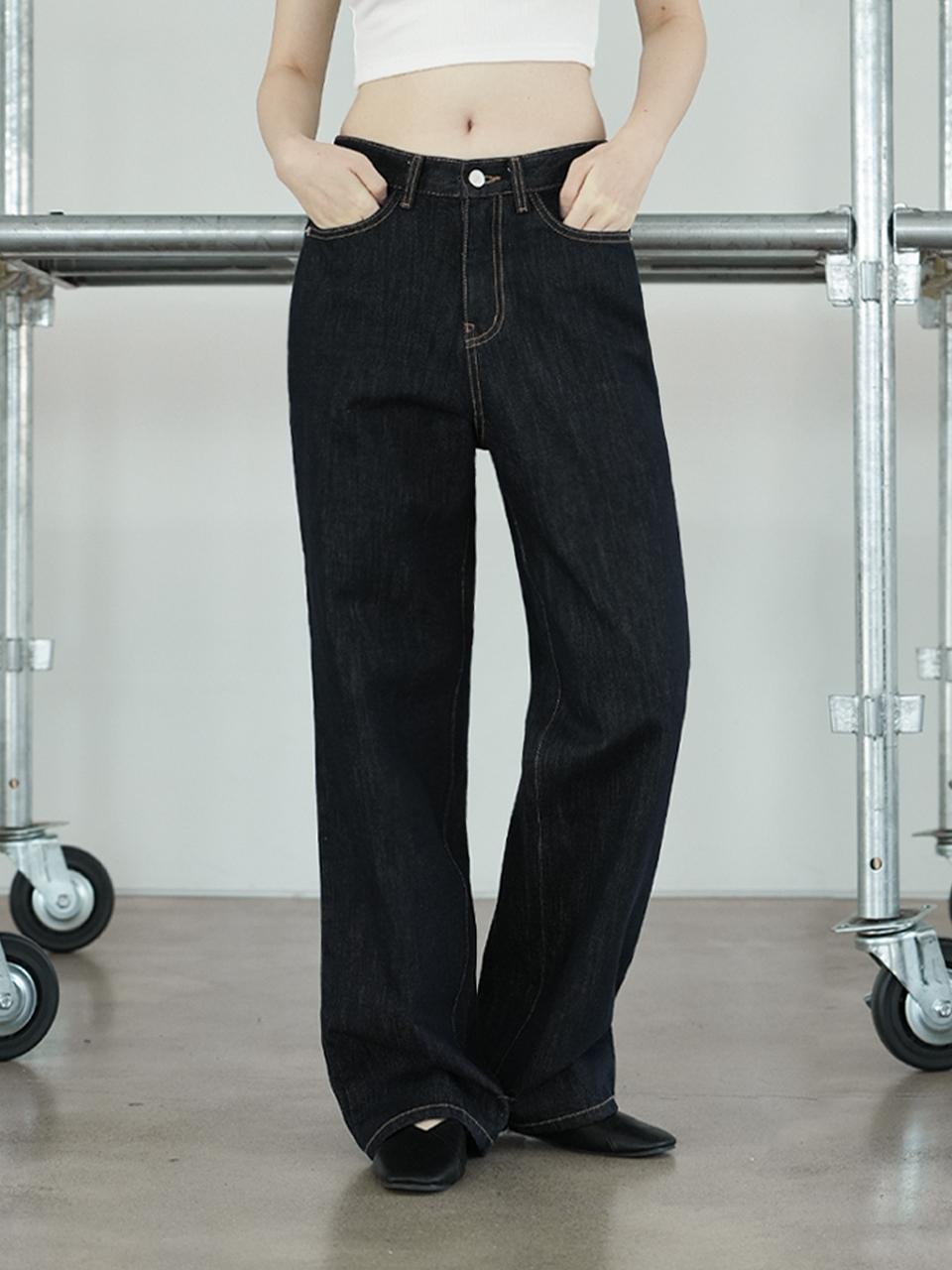 WAAR Wide Denim Pants  (4COLORS)