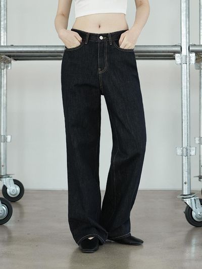 WAAR Wide Denim Pants  (4COLORS)