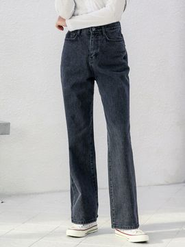 WAAR Wide Denim Pants _ Black