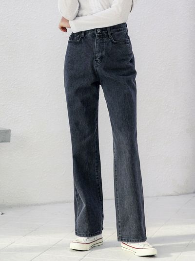 WAAR Wide Denim Pants _ Black