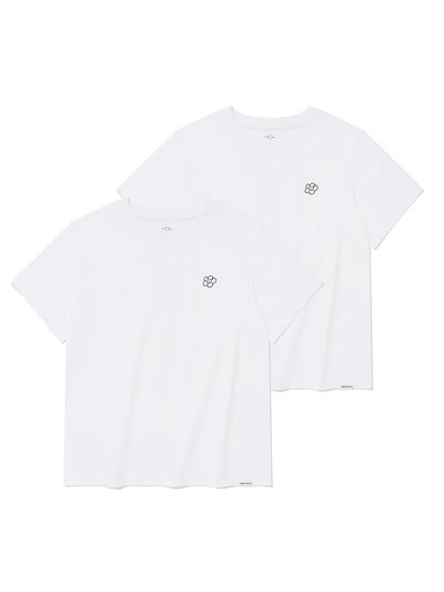 Wacky Willy 2PACK Lily Short Sleeve T-Shirt [White/White]