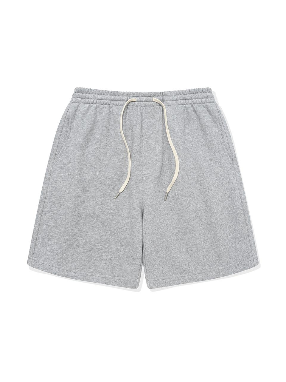 Wacky Willy Basic Cotton-Polyester Mid-Thigh Shorts [Melange Grey]