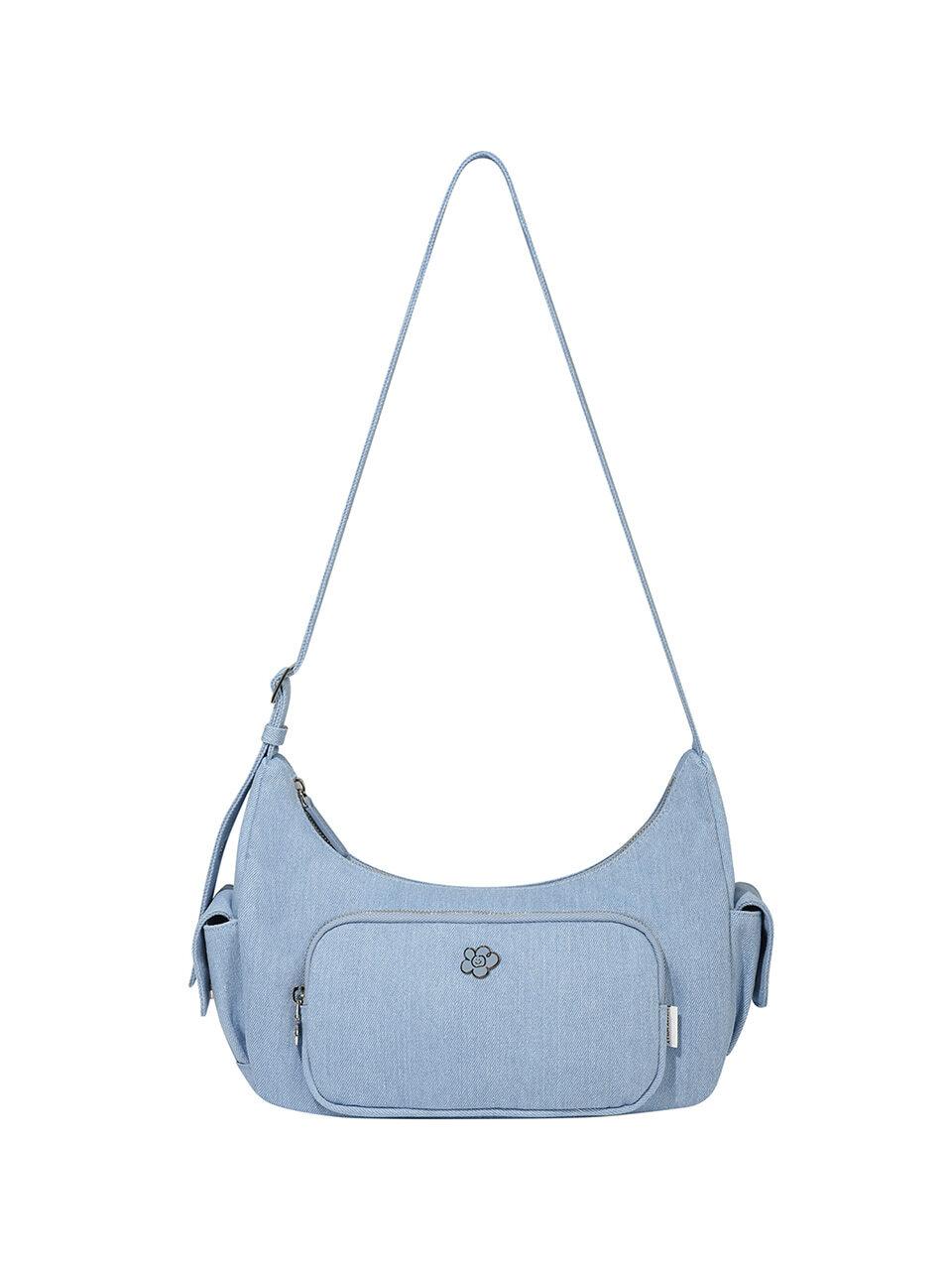 Wacky Willy Cargo Front Pocket Shoulder Bag [Indigo]