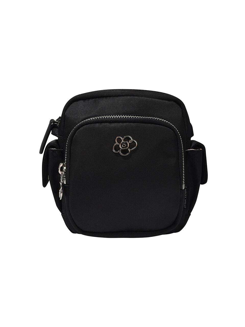 Wacky Willy Cargo Mini Cotton Crossbody Bag [Black]