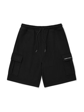 Wacky Willy Cargo Sweat Shorts [Black]