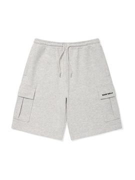 Wacky Willy Cargo Sweat Shorts Sweatpants [Light Grey]