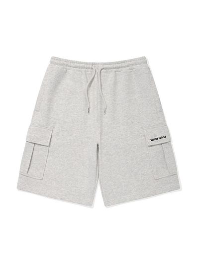 Wacky Willy Cargo Sweat Shorts Sweatpants [Light Grey]
