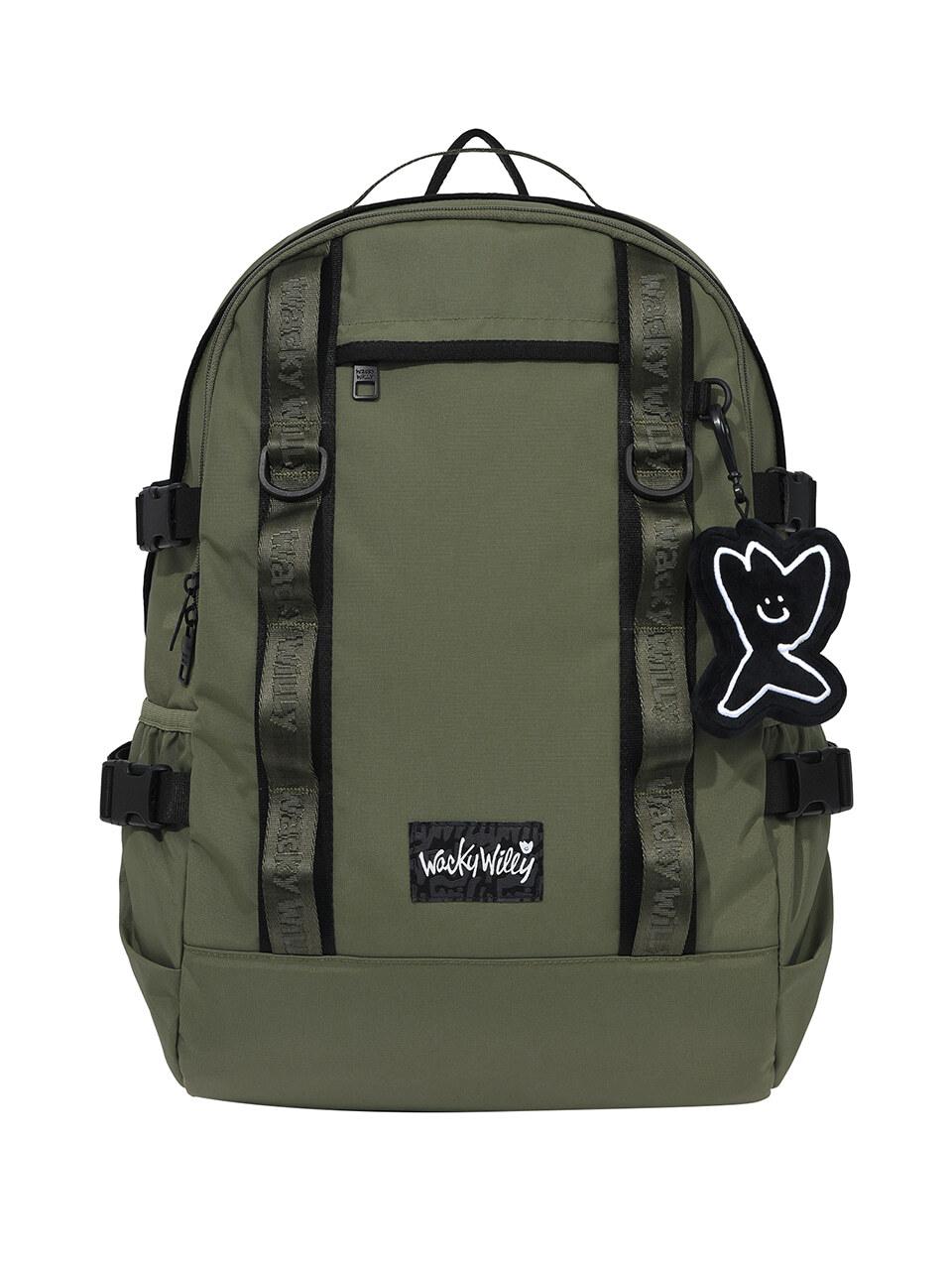 Wacky Willy Corduroy Webbing Backpack Khaki
