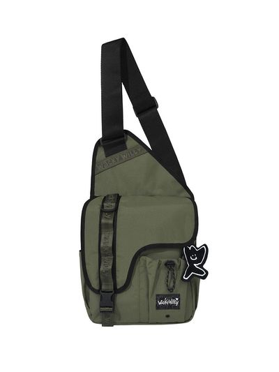 Wacky Willy Corduroy Webbing Body Bag Khaki