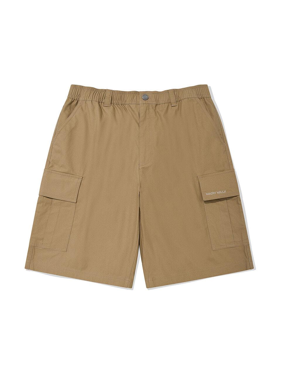 Wacky Willy Cotton Cargo Shorts [Beige]