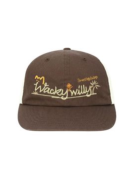 Wacky Willy Cotton Panel Palm Tree Cap [BROWN]