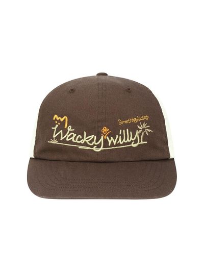 Wacky Willy Cotton Panel Palm Tree Cap [BROWN]