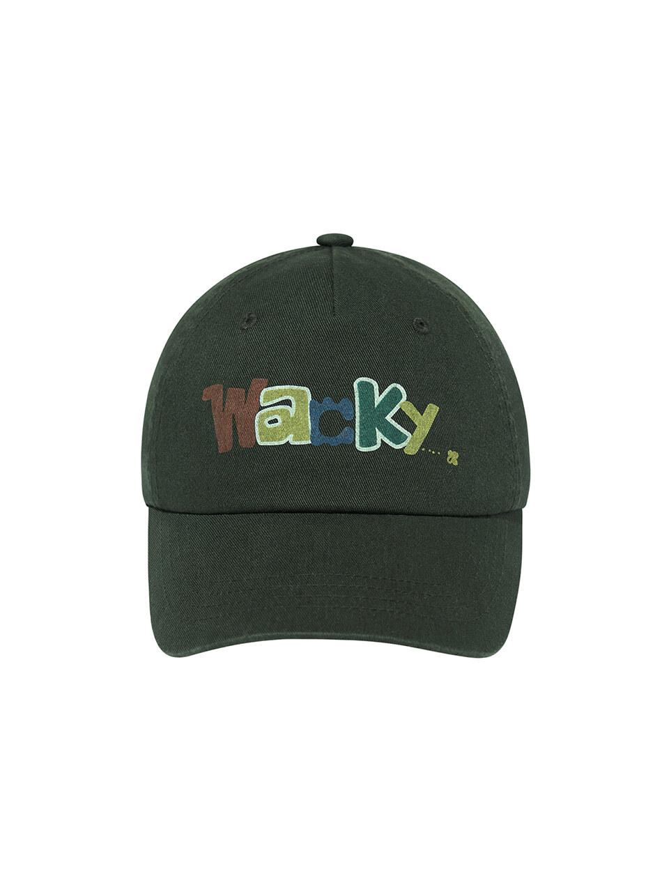 Wacky Willy Crack Typography Slim Fit Ball Cap [khaki]