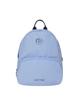 Wacky Willy Floral Embroidered Lightweight Mini Backpack [Blue]
