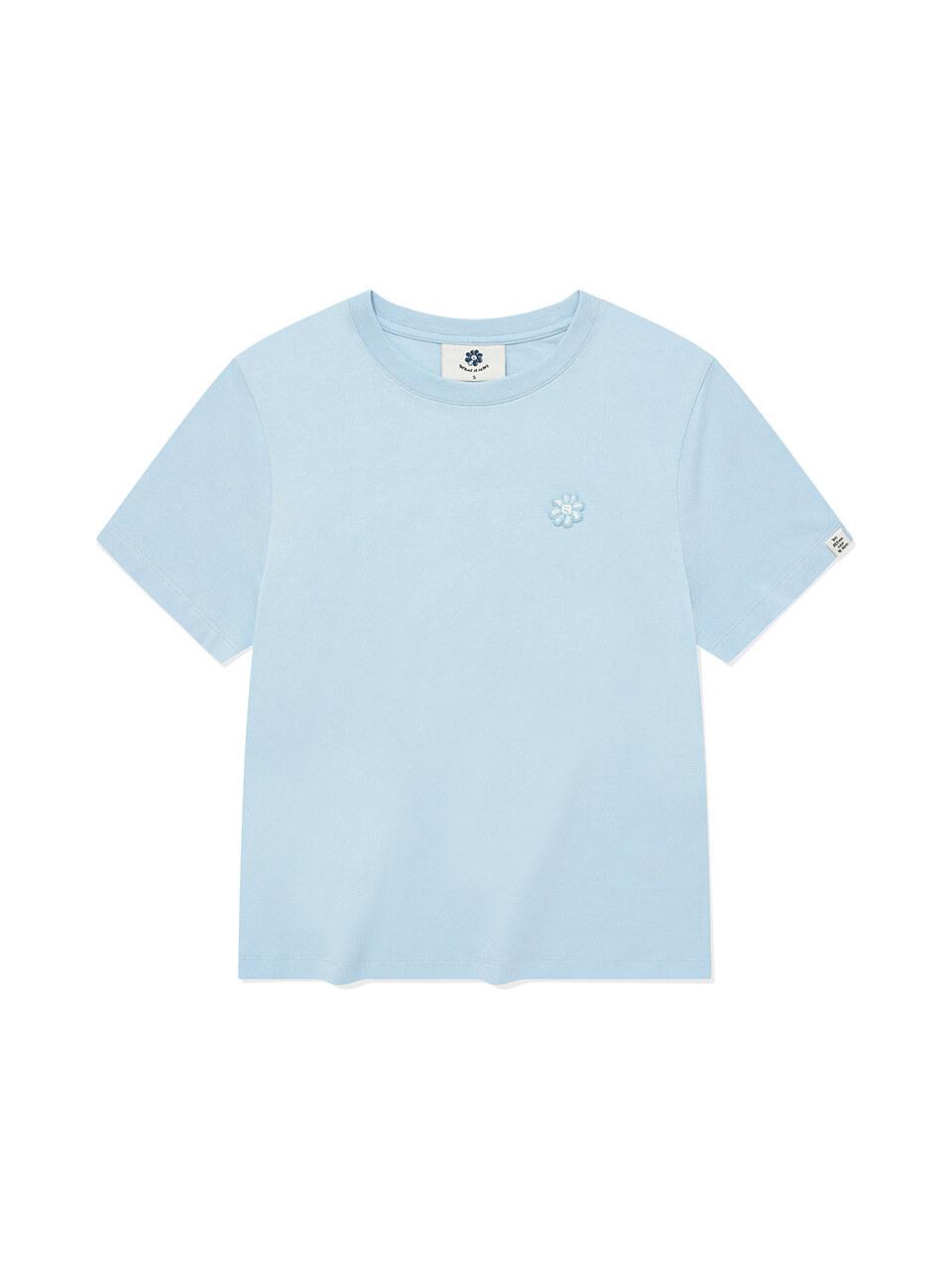 Wacky Willy Flory Patch Short Sleeve T-shirt [Sky Blue]