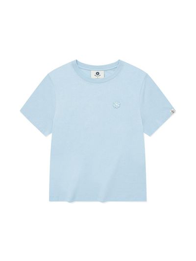 Wacky Willy Flory Patch Short Sleeve T-shirt [Sky Blue]