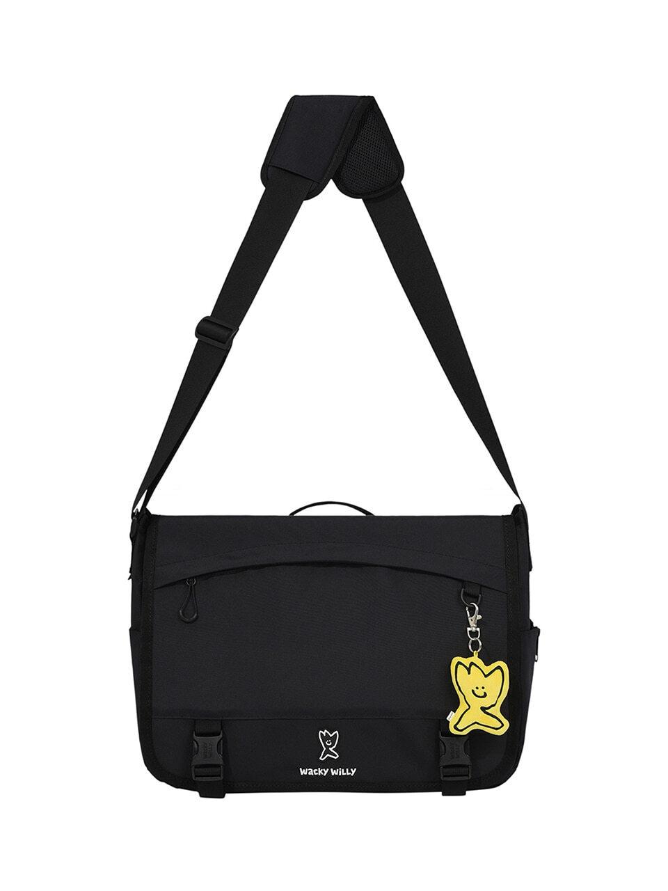 Wacky Willy Lightweight Water-resistant Professional Messenger Bag [Black]