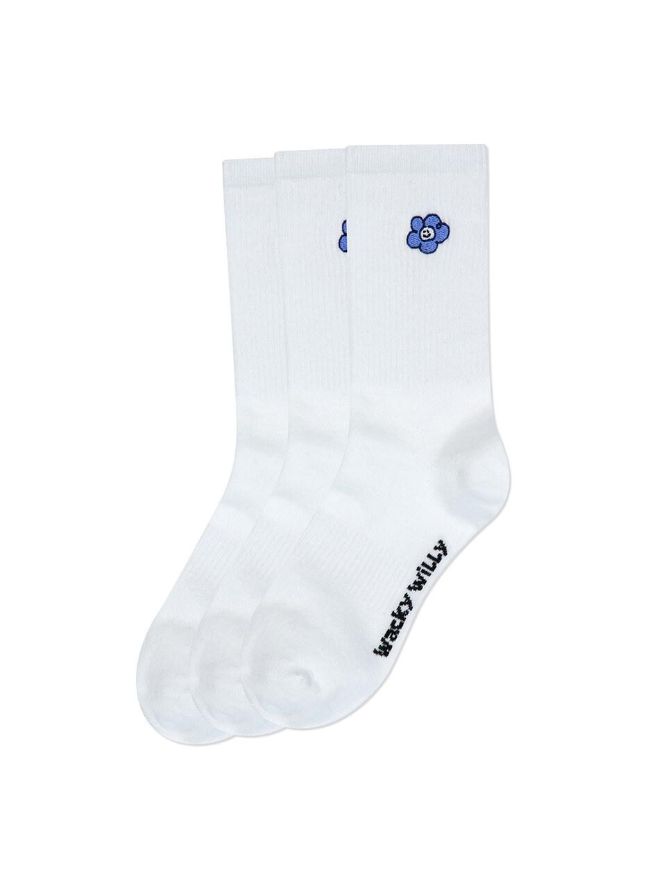 Wacky Willy Lily 3-Pack Socks