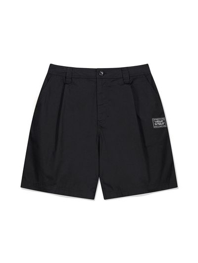 Wacky Willy Logo label chino short pants black