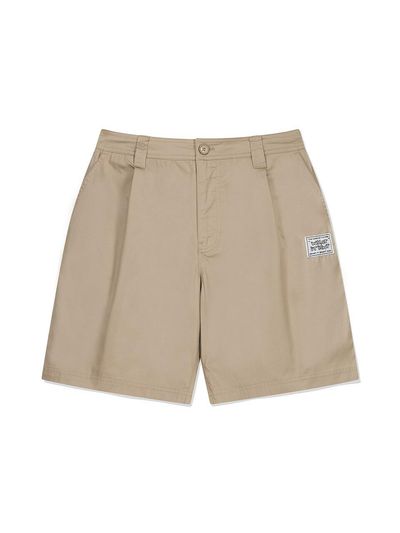 Wacky Willy Logo Label Chino Shorts Beige