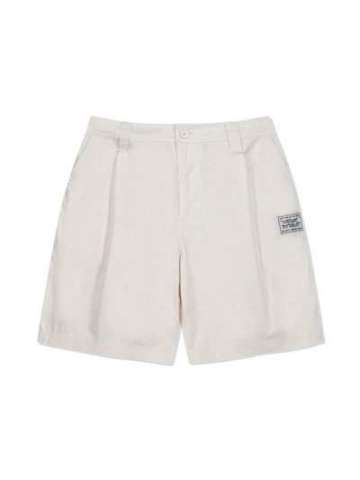Wacky Willy Logo label Chino shorts Ekru