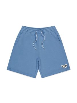 Wacky Willy Logo Wappen Sweat Shorts Sky Blue