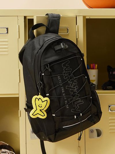 Wacky Willy Mesh String CORDURA Water Resistant Backpack [Black]