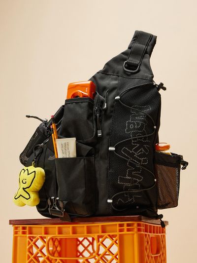 Wacky Willy Mesh String Utility Water-resistant Bag [Black]