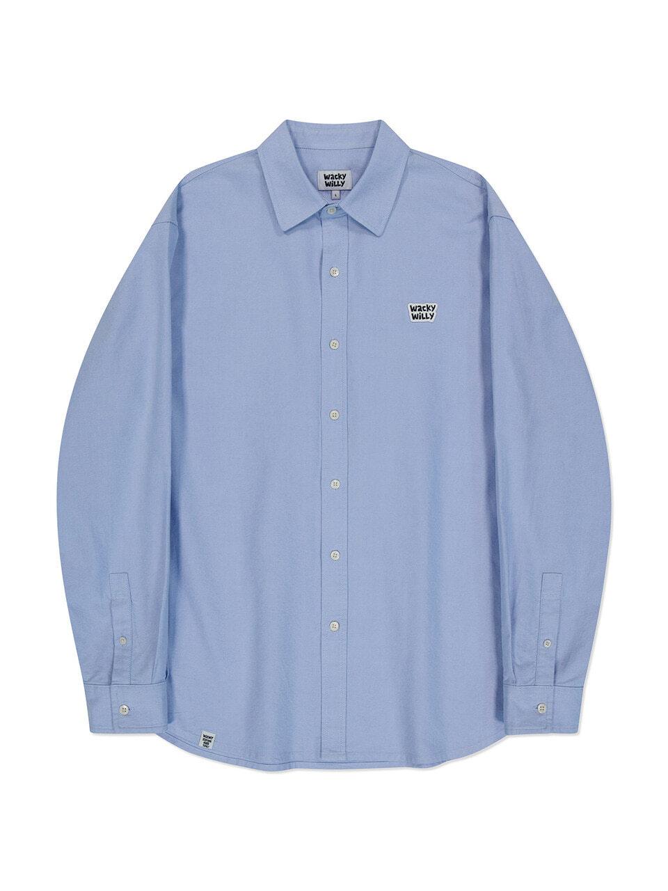 Wacky Willy Oxford Long Sleeve Shirt [Blue]