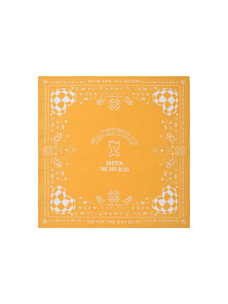 Wacky Willy Paisley Bandana Scarf [Yellow]