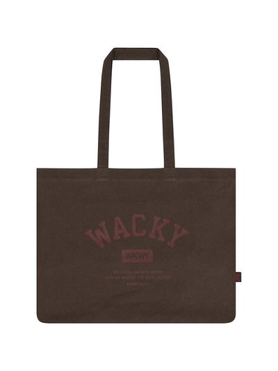 Wacky Willy Pure Cotton Eco-friendly Daily Bag [Brown]