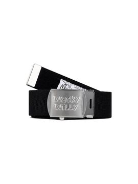Wacky Willy Reversible Military-Style Polyester Belt [Black]
